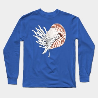 Nautilus nautile tentacles mollusc Long Sleeve T-Shirt